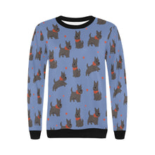 Load image into Gallery viewer, Scottie Dog Love Parade Sweatshirt for Women-Apparel-Apparel, Dog Mom Gifts, Scottish Terrier, Sweatshirt-20