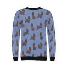 Load image into Gallery viewer, Scottie Dog Love Parade Sweatshirt for Women-Apparel-Apparel, Dog Mom Gifts, Scottish Terrier, Sweatshirt-21