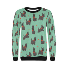 Load image into Gallery viewer, Scottie Dog Love Parade Sweatshirt for Women-Apparel-Apparel, Dog Mom Gifts, Scottish Terrier, Sweatshirt-22