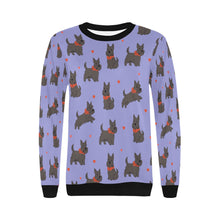 Load image into Gallery viewer, Scottie Dog Love Parade Sweatshirt for Women-Apparel-Apparel, Dog Mom Gifts, Scottish Terrier, Sweatshirt-24