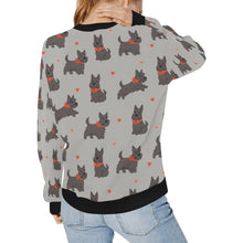 Load image into Gallery viewer, Scottie Dog Love Parade Sweatshirt for Women-Apparel-Apparel, Dog Mom Gifts, Scottish Terrier, Sweatshirt-28