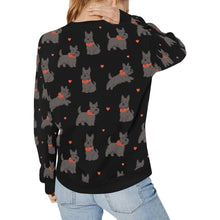 Load image into Gallery viewer, Scottie Dog Love Parade Sweatshirt for Women-Apparel-Apparel, Dog Mom Gifts, Scottish Terrier, Sweatshirt-29
