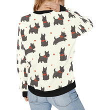 Load image into Gallery viewer, Scottie Dog Love Parade Sweatshirt for Women-Apparel-Apparel, Dog Mom Gifts, Scottish Terrier, Sweatshirt-30