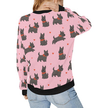 Load image into Gallery viewer, Scottie Dog Love Parade Sweatshirt for Women-Apparel-Apparel, Dog Mom Gifts, Scottish Terrier, Sweatshirt-31