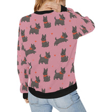Load image into Gallery viewer, Scottie Dog Love Parade Sweatshirt for Women-Apparel-Apparel, Dog Mom Gifts, Scottish Terrier, Sweatshirt-32