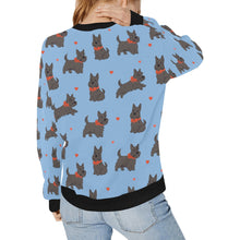 Load image into Gallery viewer, Scottie Dog Love Parade Sweatshirt for Women-Apparel-Apparel, Dog Mom Gifts, Scottish Terrier, Sweatshirt-33
