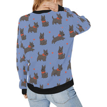 Load image into Gallery viewer, Scottie Dog Love Parade Sweatshirt for Women-Apparel-Apparel, Dog Mom Gifts, Scottish Terrier, Sweatshirt-34