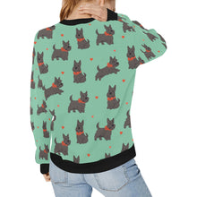 Load image into Gallery viewer, Scottie Dog Love Parade Sweatshirt for Women-Apparel-Apparel, Dog Mom Gifts, Scottish Terrier, Sweatshirt-35