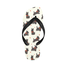 Load image into Gallery viewer, Scottie Dog Love Parade Unisex Slippers-Ivory2-S-1