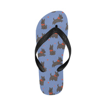 Load image into Gallery viewer, Scottie Dog Love Parade Unisex Slippers-CornflowerBlue-S-10