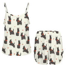 Load image into Gallery viewer, Scottie Dog Love Parade Women's Cami and Shorts Pajama Set-10