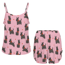 Load image into Gallery viewer, Scottie Dog Love Parade Women's Cami and Shorts Pajama Set-6
