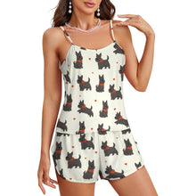 Load image into Gallery viewer, Scottie Dog Love Parade Women's Cami and Shorts Pajama Set-2