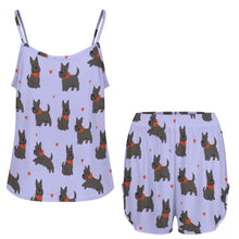 Load image into Gallery viewer, Scottie Dog Love Parade Women's Cami and Shorts Pajama Set-19
