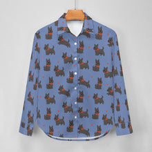 Load image into Gallery viewer, Scottie Dog Love Parade Women's Shirt-Apparel-Apparel,Dog Mom Gifts,Scottish Terrier,Shirt-12
