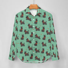 Load image into Gallery viewer, Scottie Dog Love Parade Women's Shirt-Apparel-Apparel,Dog Mom Gifts,Scottish Terrier,Shirt-15