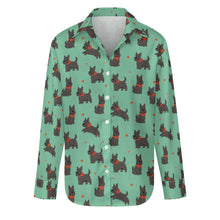 Load image into Gallery viewer, Scottie Dog Love Parade Women's Shirt-Apparel-Apparel,Dog Mom Gifts,Scottish Terrier,Shirt-16