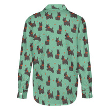 Load image into Gallery viewer, Scottie Dog Love Parade Women's Shirt-Apparel-Apparel,Dog Mom Gifts,Scottish Terrier,Shirt-17