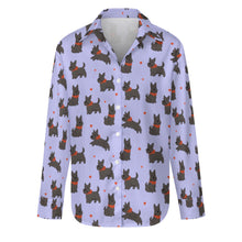 Load image into Gallery viewer, Scottie Dog Love Parade Women's Shirt-Apparel-Apparel,Dog Mom Gifts,Scottish Terrier,Shirt-19