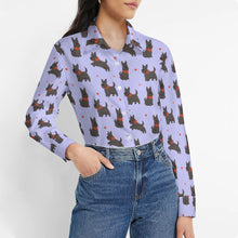 Load image into Gallery viewer, Scottie Dog Love Parade Women's Shirt-Apparel-Apparel,Dog Mom Gifts,Scottish Terrier,Shirt-5