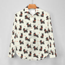 Load image into Gallery viewer, Scottie Dog Love Parade Women's Shirt-Apparel-Apparel,Dog Mom Gifts,Scottish Terrier,Shirt-6