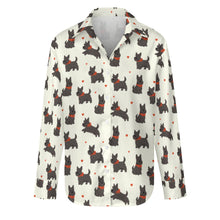 Load image into Gallery viewer, Scottie Dog Love Parade Women's Shirt-Apparel-Apparel,Dog Mom Gifts,Scottish Terrier,Shirt-7