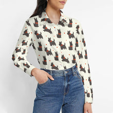 Load image into Gallery viewer, Scottie Dog Love Parade Women's Shirt-Apparel-Apparel,Dog Mom Gifts,Scottish Terrier,Shirt-1