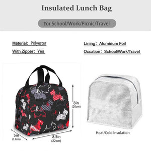 Size image of a Scottie dog lunch bag with Exterior Pocket