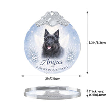 Load image into Gallery viewer, Scottie Dog Ornament - Angel Dog Memorial Design - Personalized with Photo and Name-Christmas Ornament-Christmas,Christmas Ornament,Personalize Artwork,Scottish Terrier-6