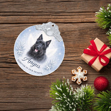 Load image into Gallery viewer, Scottie Dog Ornament - Angel Dog Memorial Design - Personalized with Photo and Name-Christmas Ornament-Christmas,Christmas Ornament,Personalize Artwork,Scottish Terrier-7