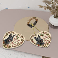 Load image into Gallery viewer, Scottie Dog Ornament - Christmas Wishes Design - Personalized with Name-Christmas Ornament-Christmas,Personalize Artwork,Scottish Terrier-6