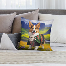 Load image into Gallery viewer, Scottish Serenade Corgi Plush Pillow Case-Corgi, Dog Dad Gifts, Dog Mom Gifts, Home Decor, Pillows-2