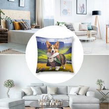 Load image into Gallery viewer, Scottish Serenade Corgi Plush Pillow Case-Corgi, Dog Dad Gifts, Dog Mom Gifts, Home Decor, Pillows-3