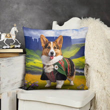 Load image into Gallery viewer, Scottish Serenade Corgi Plush Pillow Case-Corgi, Dog Dad Gifts, Dog Mom Gifts, Home Decor, Pillows-7