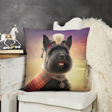 Load image into Gallery viewer, Scottish Sweetheart Scottie Dog Plush Pillow Case-Cushion Cover-Dog Dad Gifts, Dog Mom Gifts, Home Decor, Pillows, Scottish Terrier-5