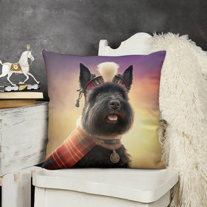 Scottish Sweetheart Scottie Dog Plush Pillow Case-Cushion Cover-Dog Dad Gifts, Dog Mom Gifts, Home Decor, Pillows, Scottish Terrier-5
