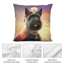 Load image into Gallery viewer, Scottish Sweetheart Scottie Dog Plush Pillow Case-Cushion Cover-Dog Dad Gifts, Dog Mom Gifts, Home Decor, Pillows, Scottish Terrier-7