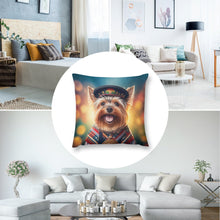 Load image into Gallery viewer, Scottish Sweetheart Yorkie Plush Pillow Case-Cushion Cover-Dog Dad Gifts, Dog Mom Gifts, Home Decor, Pillows, Yorkshire Terrier-2