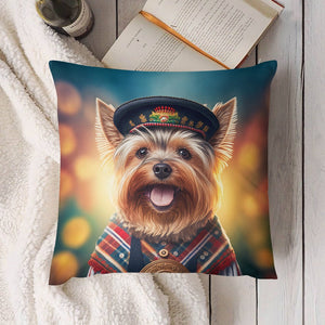 Scottish Sweetheart Yorkie Plush Pillow Case-Cushion Cover-Dog Dad Gifts, Dog Mom Gifts, Home Decor, Pillows, Yorkshire Terrier-7