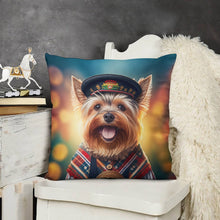 Load image into Gallery viewer, Scottish Sweetheart Yorkie Plush Pillow Case-Cushion Cover-Dog Dad Gifts, Dog Mom Gifts, Home Decor, Pillows, Yorkshire Terrier-8