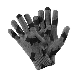 Scottish Terrier Elegance Touch Screen Gloves-Accessories-Accessories, Dog Dad Gifts, Dog Mom Gifts, Gloves, Scottish Terrier-Gray-4