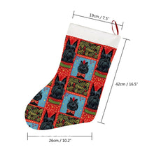 Load image into Gallery viewer, Scottish Terrier&#39;s Christmas Celebration Christmas Stocking-Christmas Ornament-Christmas, Home Decor, Scottish Terrier-26X42CM-White1-4