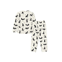 Load image into Gallery viewer, Scottish Terriers Pajamas for Women - XL Available - Black Scottish Terriers Doing Yoga-Pajamas-Apparel,Dog Mom Gifts,Pajamas,Schnauzer-10