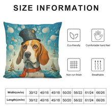 Load image into Gallery viewer, Seafaring Splendor Beagle Plush Pillow Case-Cushion Cover-Beagle, Dog Dad Gifts, Dog Mom Gifts, Home Decor, Pillows-6