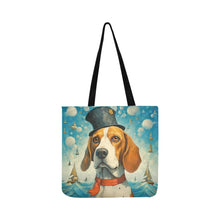 Load image into Gallery viewer, Seafaring Splendor Beagle Special Lightweight Shopping Tote Bag-White-ONESIZE-3