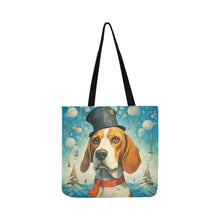 Load image into Gallery viewer, Seafaring Splendor Beagle Special Lightweight Shopping Tote Bag-White-ONESIZE-1