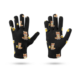 Shiba Inu Beer Touch Screen Gloves-Accessories-Accessories, Dog Dad Gifts, Dog Mom Gifts, Gloves-13