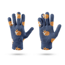 Load image into Gallery viewer, Shiba Inu Charm Carousel Touch Screen Gloves-Accessories-Accessories,Dog Dad Gifts,Dog Mom Gifts,Gloves-11