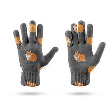 Load image into Gallery viewer, Shiba Inu Charm Carousel Touch Screen Gloves-Accessories-Accessories,Dog Dad Gifts,Dog Mom Gifts,Gloves-12
