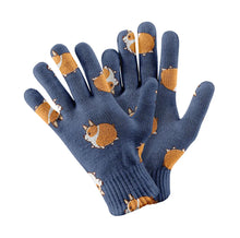 Load image into Gallery viewer, Shiba Inu Charm Carousel Touch Screen Gloves-Accessories-Accessories,Dog Dad Gifts,Dog Mom Gifts,Gloves-Navy-4